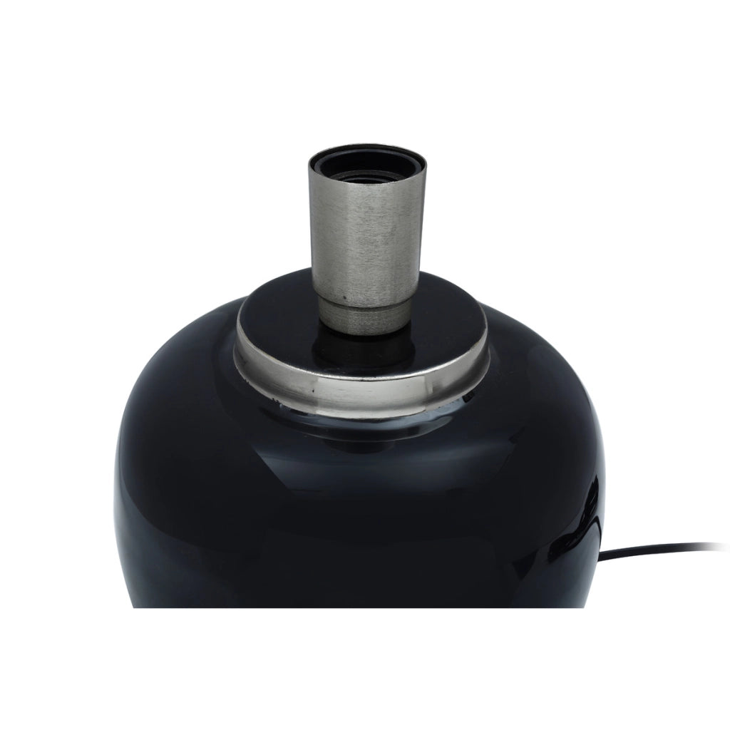 Lampada da tavolo Art Deco 225 in ferro nero e argento