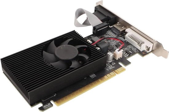 Carta Grafica Gaming 4GB DDR3 128-bit PCI Express 2.0 X 16 VGA DVI HDMI - Ventilatore di Raffreddamento Silenzioso