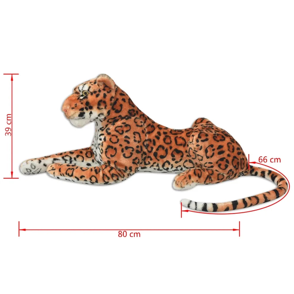 Giocattolo in Peluche Leopardo Marrone XXL 80165