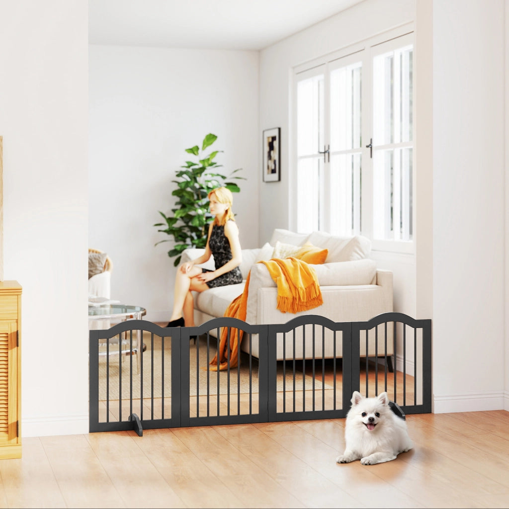 Cancello per Cani ¨C Minimal ¨C Nero 208x29.5x61 cm