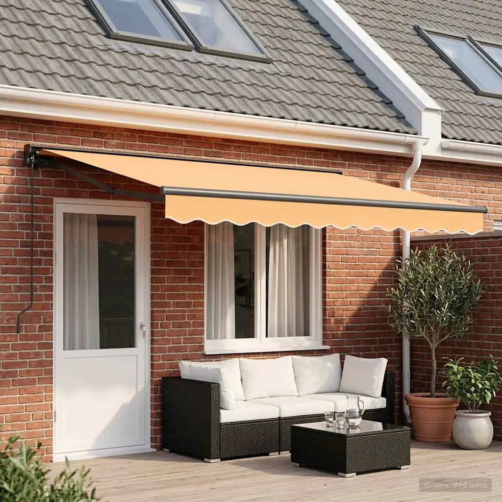 Tenda retrattile manuale Sabbia 4,5 × 3,5 m 3426295