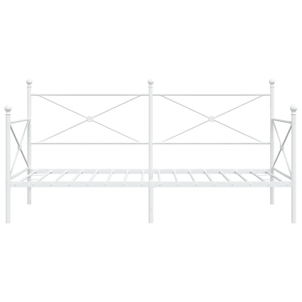 Dormeuse senza Materasso Bianco 100x200 cm in Acciaio 4104684