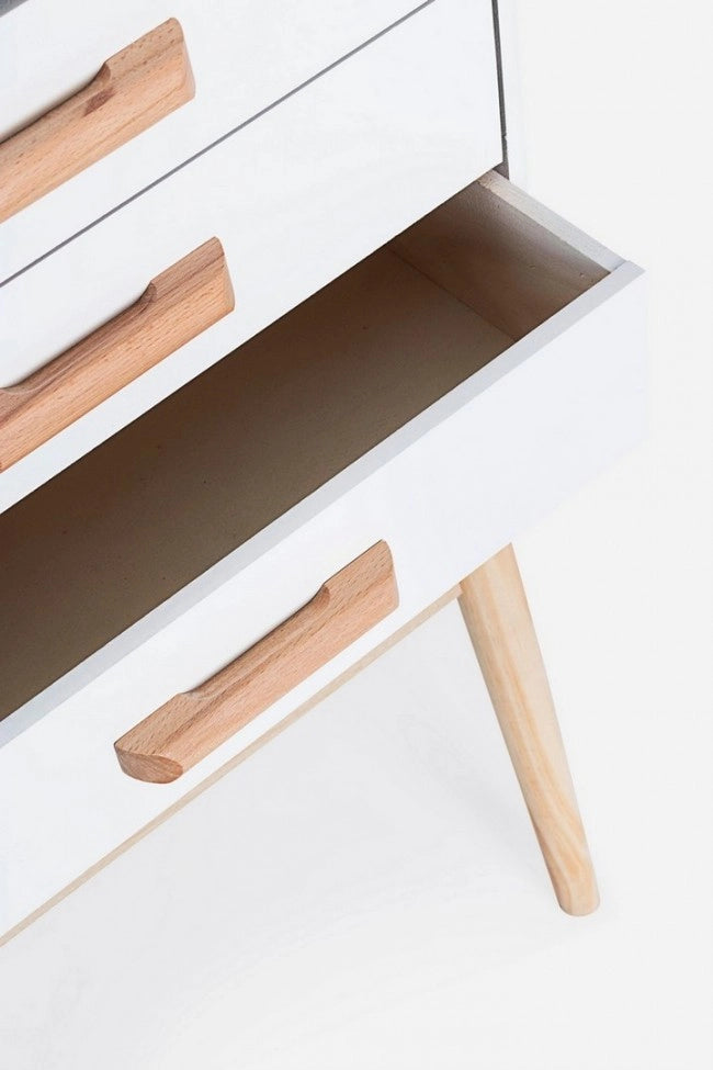 Cassettiera Legno Bianco Moderna da Interno - EXCEPTIONAL
