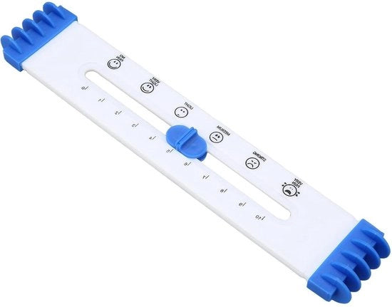 Dispositivo diagnostico per ospedale - Test per valutazione del livello di dolore - Schema di vernice per la faccia - Materiale plastico - Linea di valutazione del dolore.