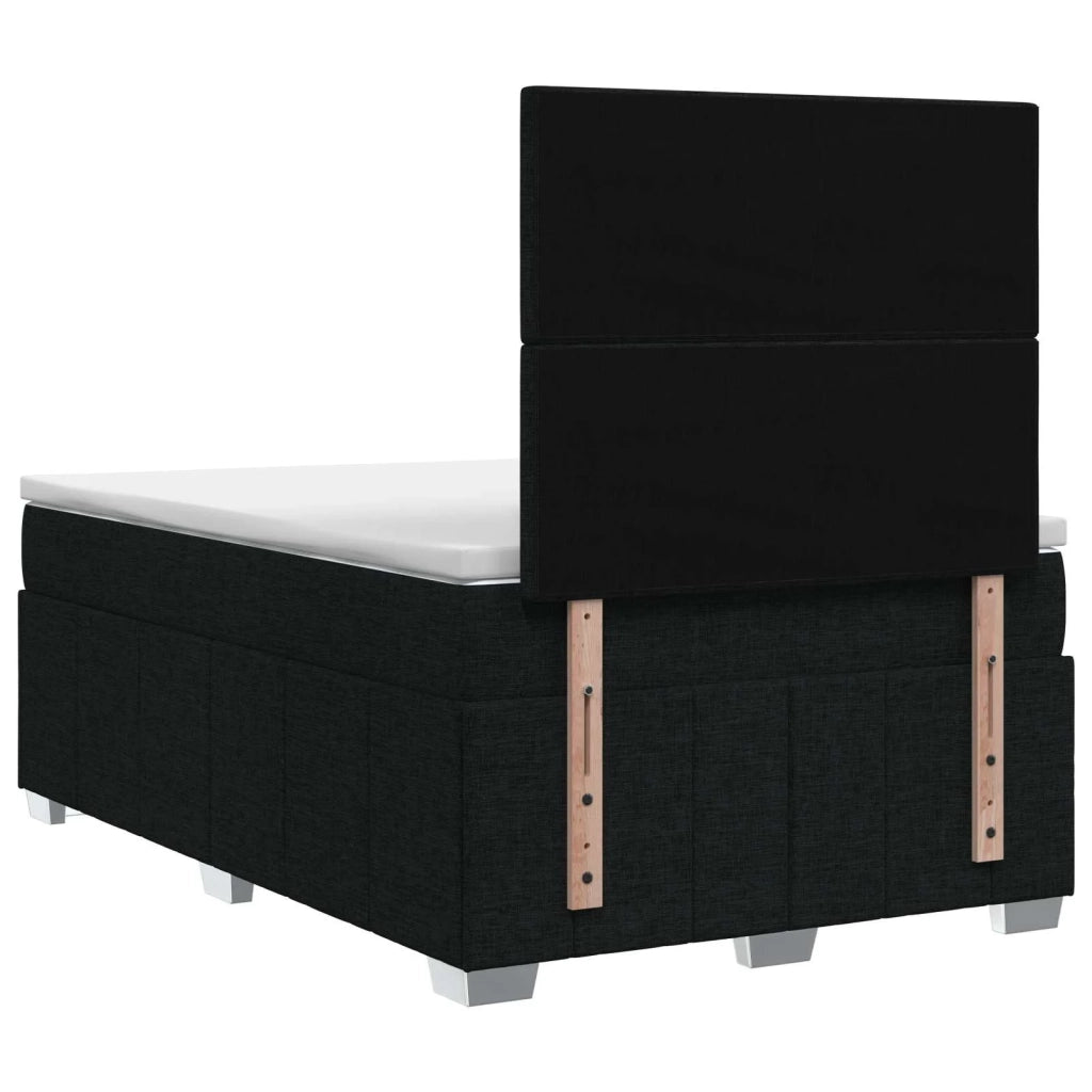 Letto box spring con materasso Nero 120 x 190 cm Tessuto 3454101