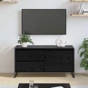 Mobile TV Rovere Nero 100 x 36 x 49.5 cm Legno multistrato 886618