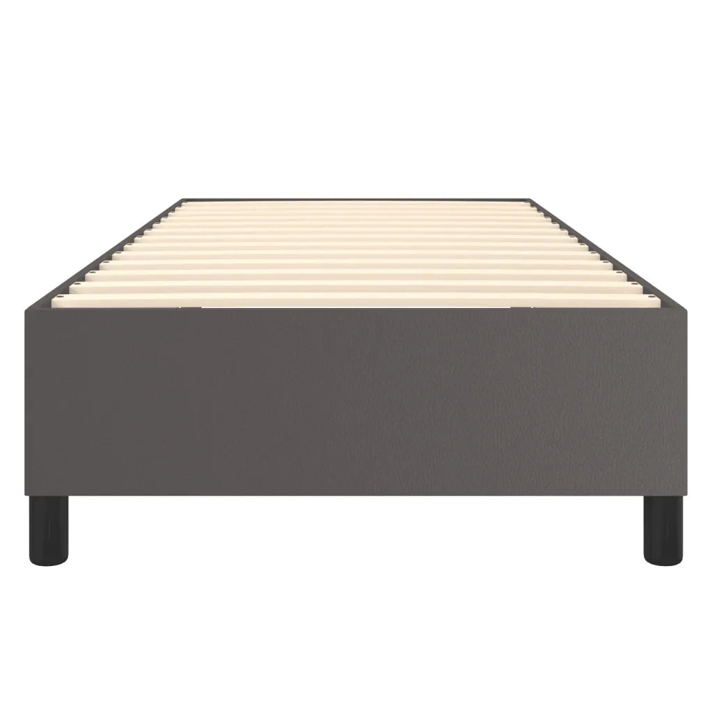 Struttura Letto a Rete a Molle Grigio 80x200 cm in Similpelle 3121015