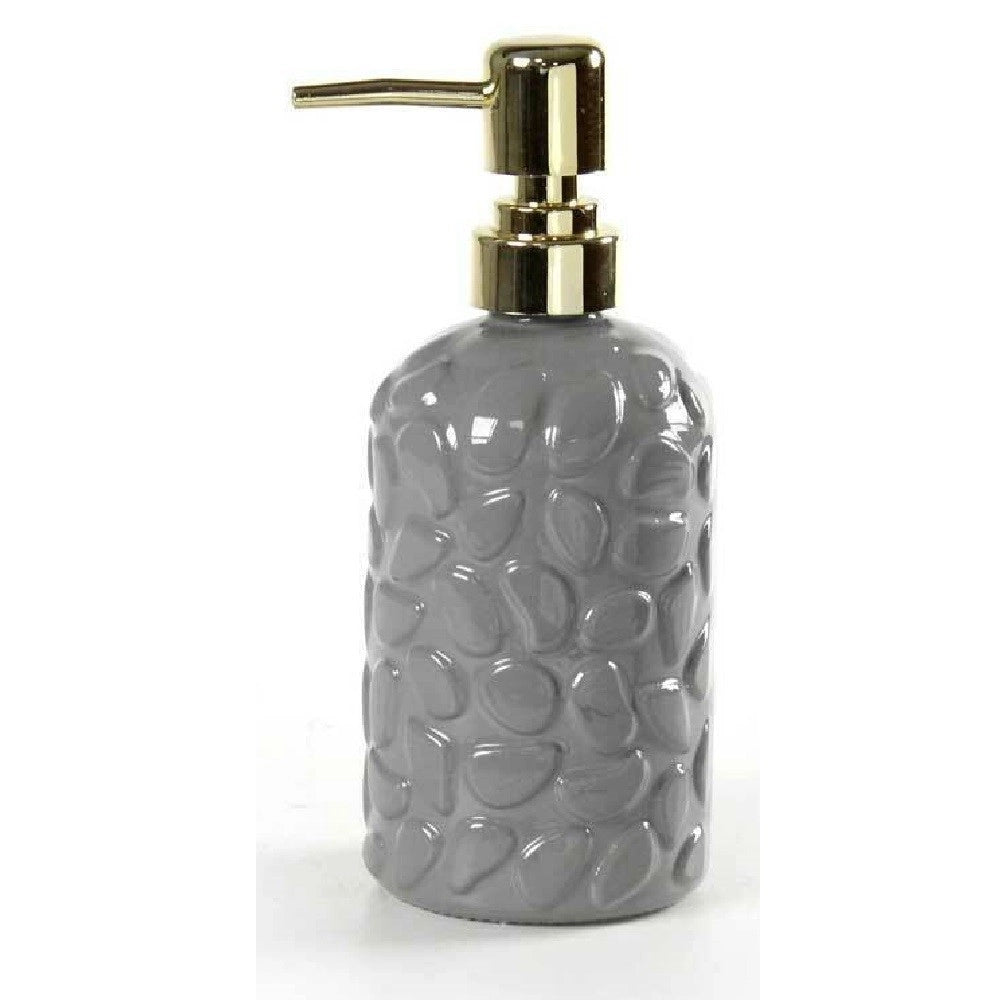 Trade Shop - Portasapone Liquido Dosatore Roccia Dispenser 7x19cm In Vetro Vari Colori 785443 -