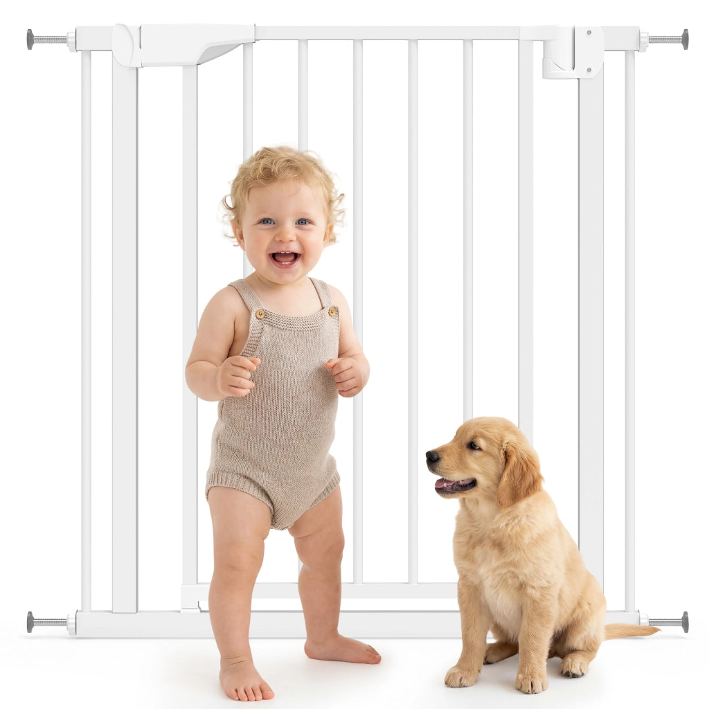 Cancello di Sicurezza per Scale per Bambini ¨C Minimal ¨C Bianco 76x81 cm
