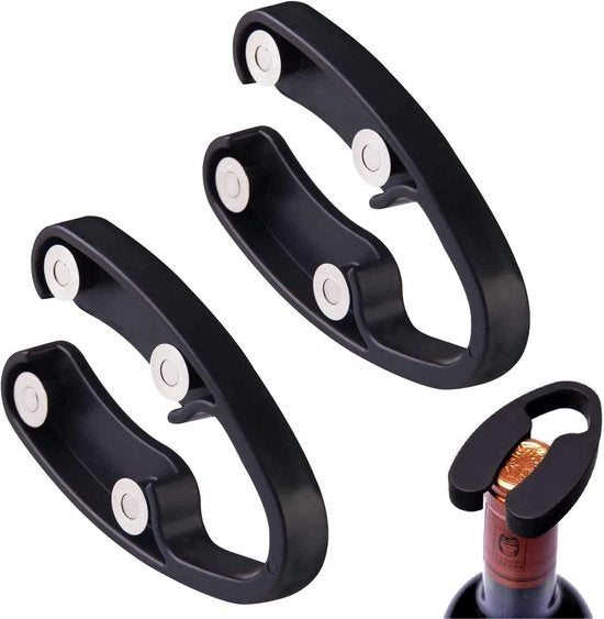 Capsule apripettine per bottiglie di vino - eliminare la pellicola senza ferite (nero)