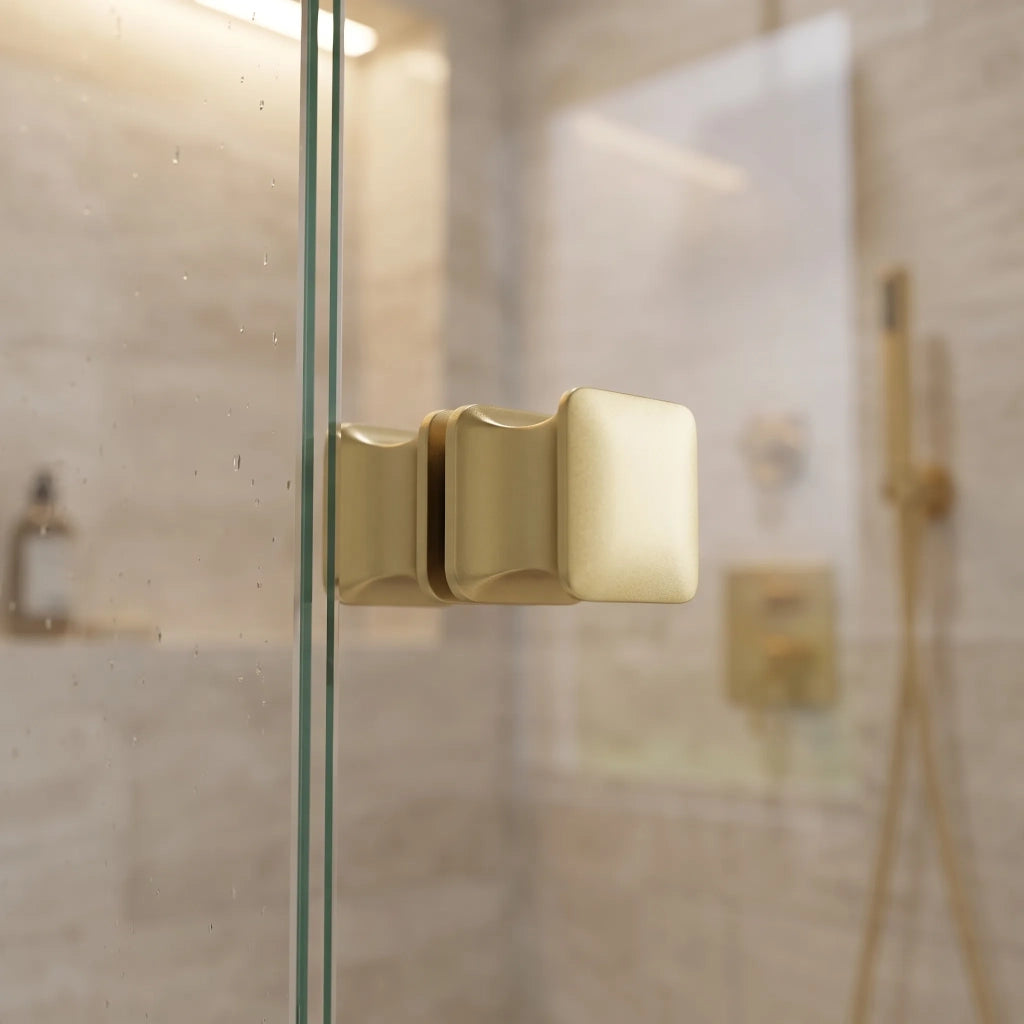 Maniglia Per Porta Doccia Rea 04 Brushed Gold