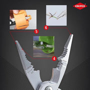 Tanglio di installazione a isolamento cromato - VDE certificato - 200 mm - Attrezzo di installazione elettrica Knipex
