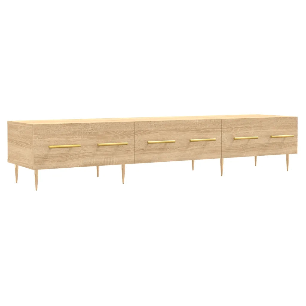 Mobile Porta TV Rovere Sonoma 150x36x30 cm in Legno Multistrato 829143