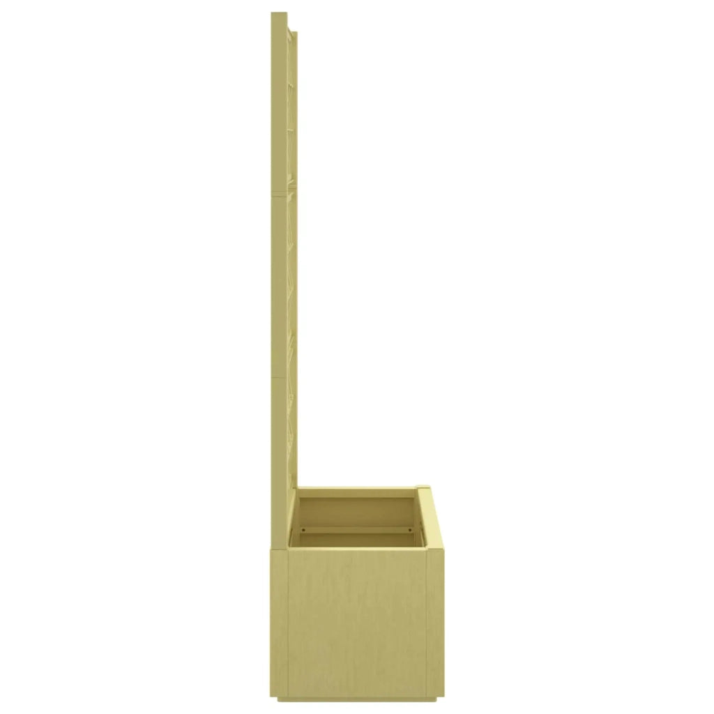 Fioriere | Cassetta per fiori | Vaso da Giardino con Trellis Verde 80 x 36 x 140 cm PP