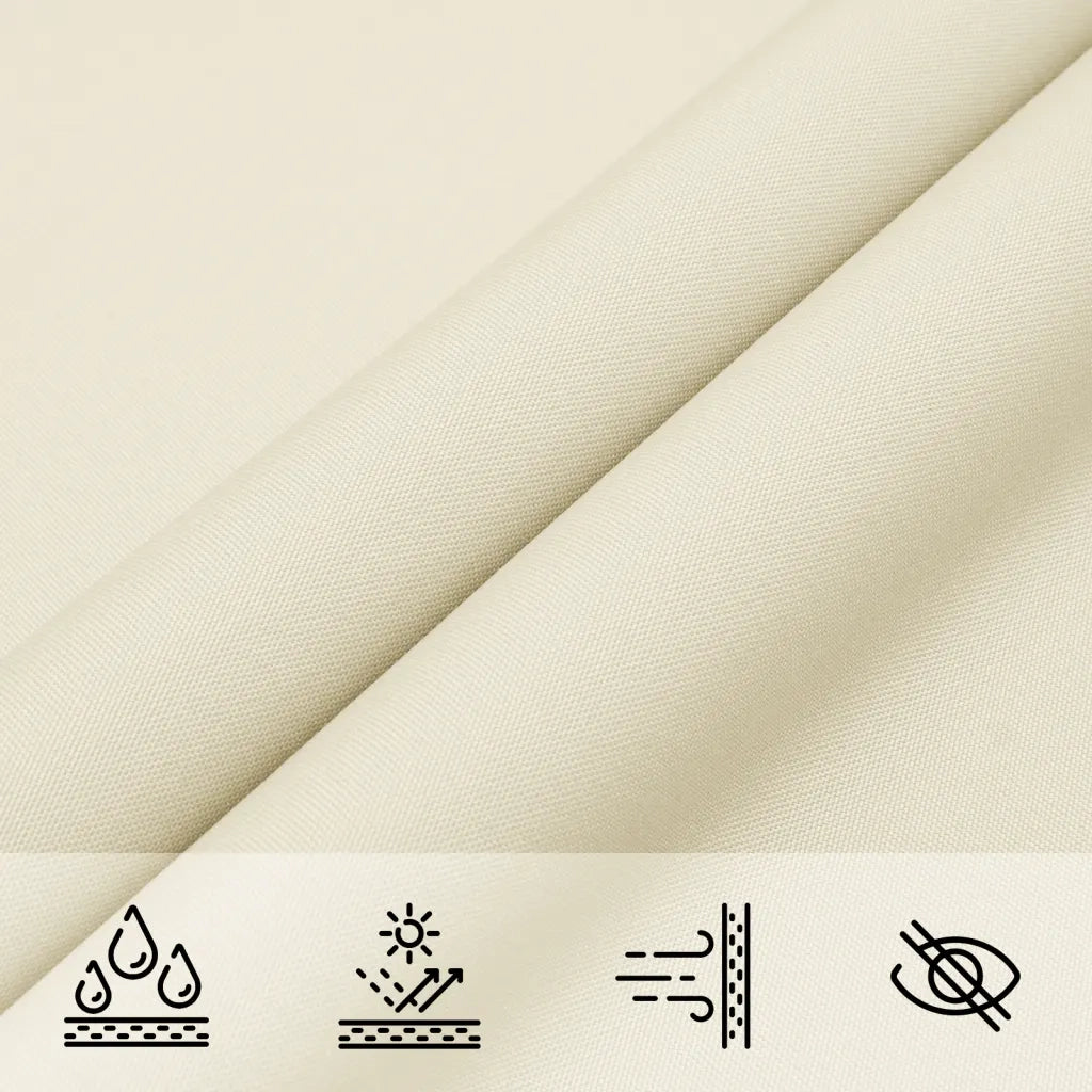 Parasole a vela | Telo Ombra | Vela da ombra Oxford Triangolare 4x5x6,4 m Crema