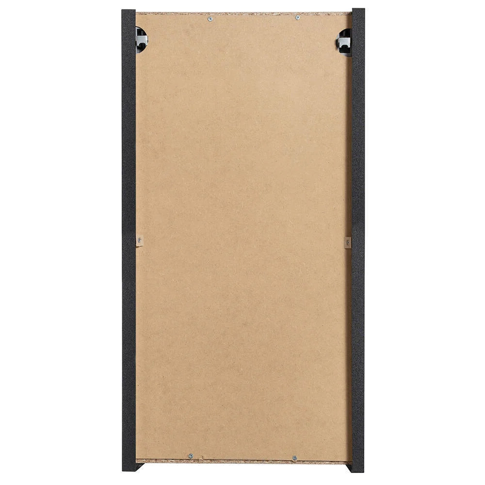 Mobiletto/scaffale da parete per bagno 30 x 57 x 19 cm nero 03_0008897