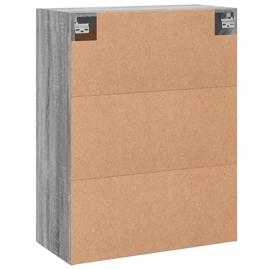 Mobile a Parete Grigio Sonoma 69,5x34x90 cm Legno Multistrato 830386