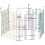 Recinto per esterni, spazio per cuccioli, design modulare, chiudibile a chiave, in metallo, ?120x60H cm, multicolore