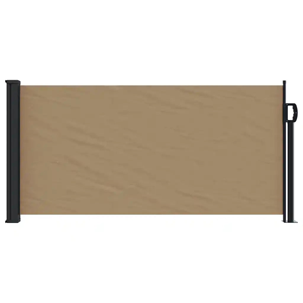Tenda da Sole Laterale Retrattile-Tenda parasole per giardino Tortora 100x300 cm