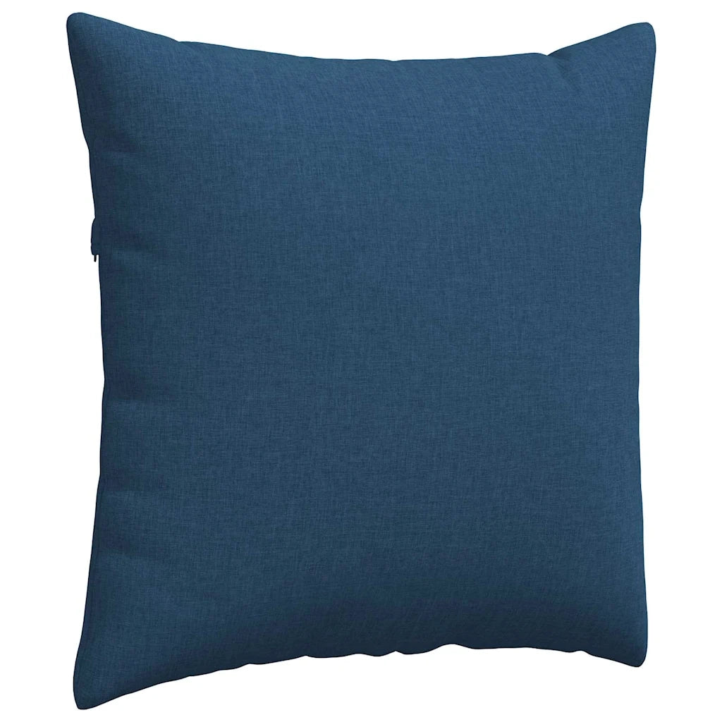 Cuscini da Divano 2 pz | Cuscini per sedie Blu 60 x 60 cm Tessuto
