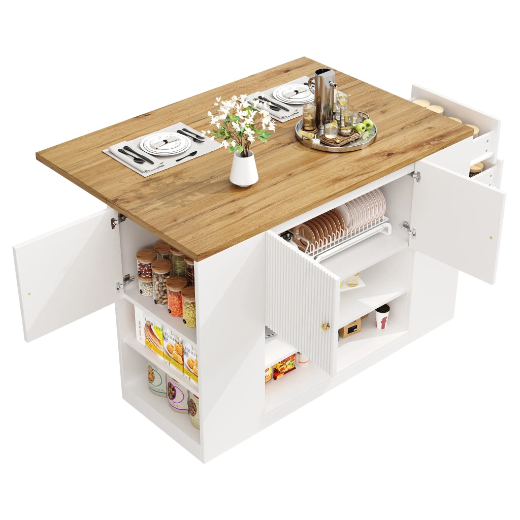 Mobile da Cucina con Cassetti e Ripiani ¨C Xylo ¨C Bianco