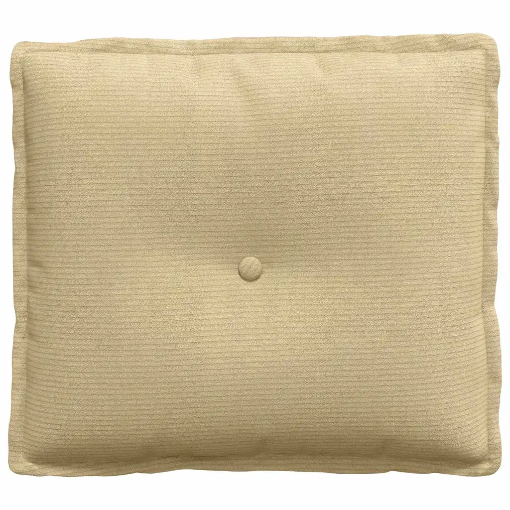 Cuscino per Schiena Grigio Verde 50 x 45 cm Tessuto in Cords 42014654