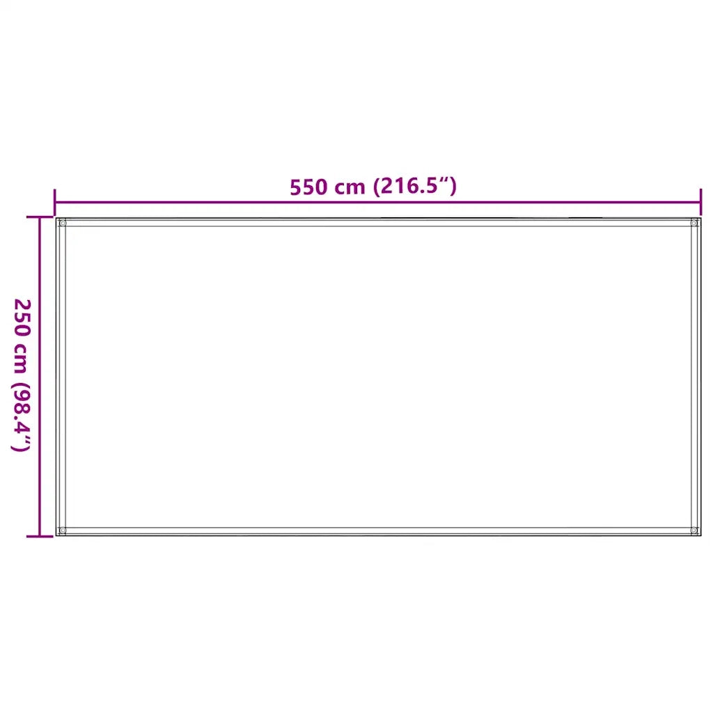 Tappeto da Tenda | Tappeto da campeggio 250x550 cm Antracite
