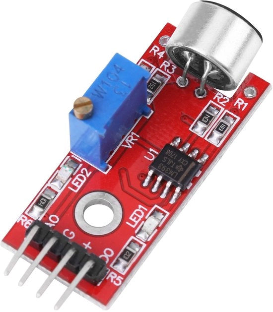 Modulo Microfono Alta Sensibilità - Uscita Senza Rumore - Amplificatore Audio - Tensione di Alimentazione 3,3 V/5 V - Guadagno Fisso 20 dB - Dimensioni 15 x 9 mm - Sensore Acustico