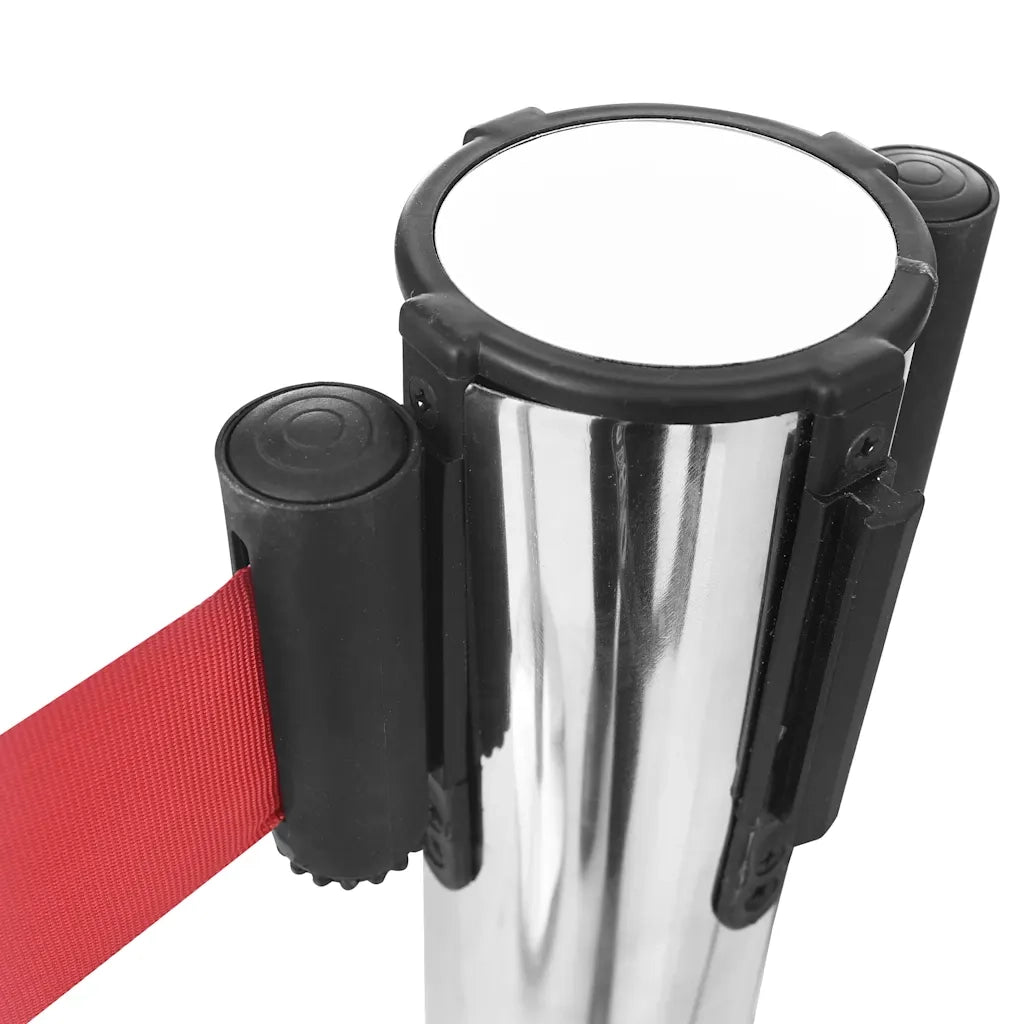 Barriera a Nastro Retrattile 200 cm Rossa 51163