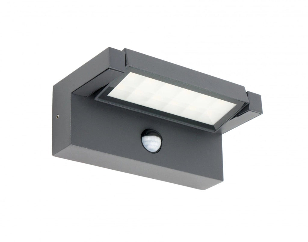 Applique esterna LED 21W con sensore antracite IP65