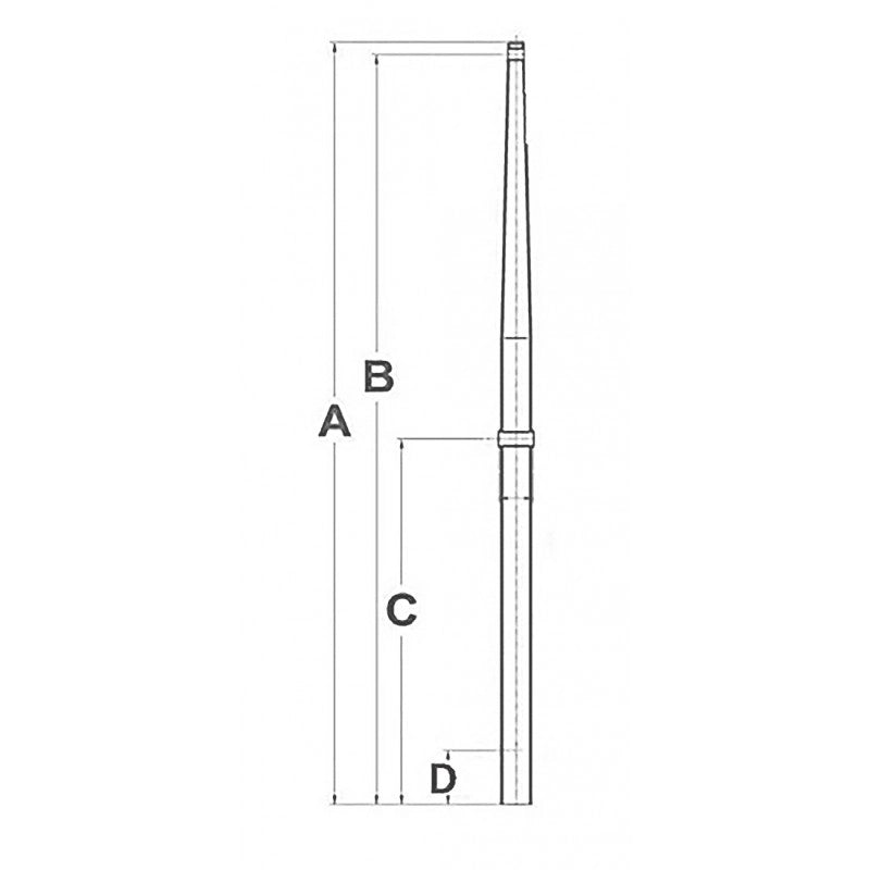 CANDELIERE INOX Ø MM.25X510 STAINLESS STEEL STANCHION Ø MM.25X510