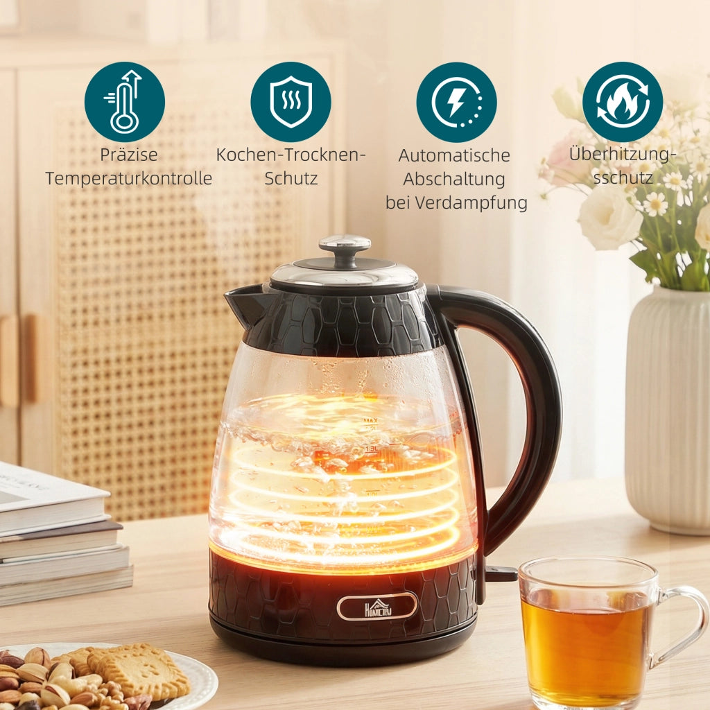 Bollitore e Tostapane Set ¨C Minimal ¨C Nero 1.7L 2200W