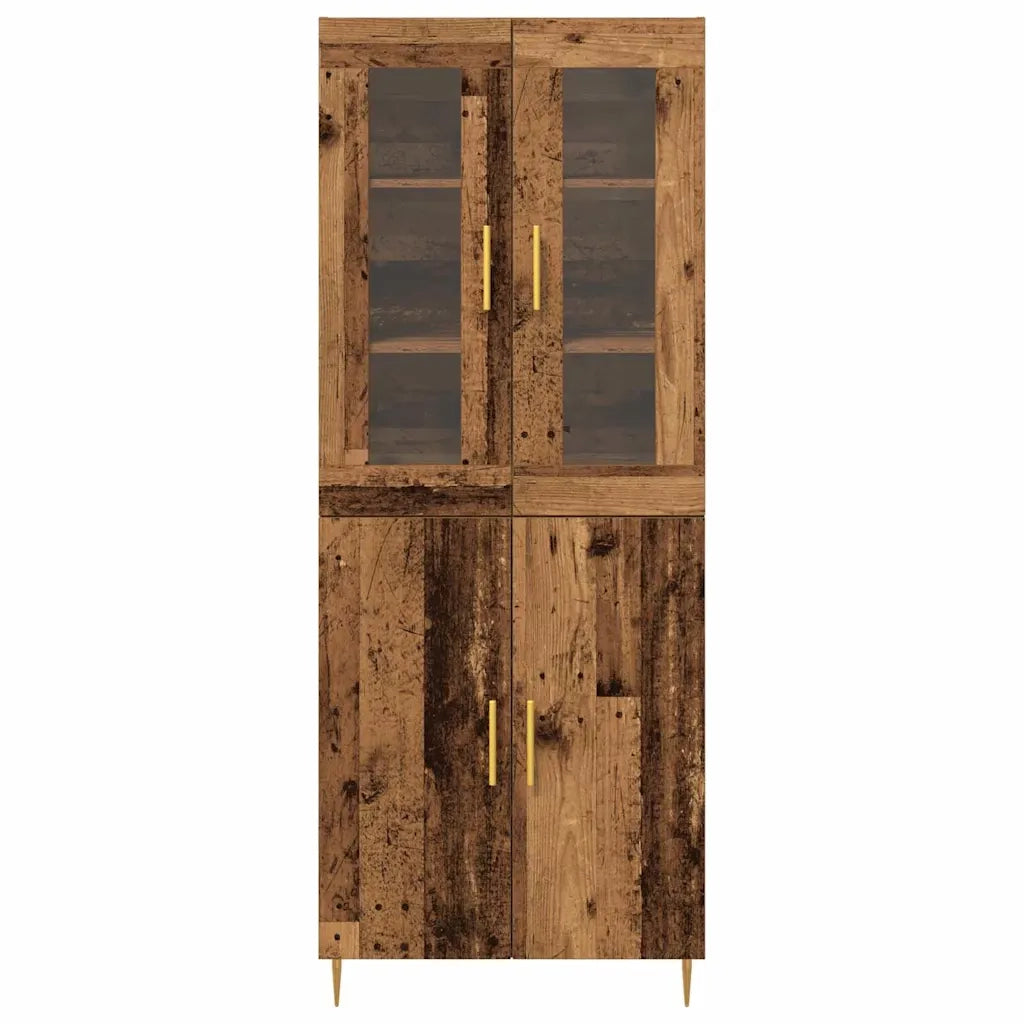 Credenza 2 pcs Legno vecchio Legno multistrato 3334346