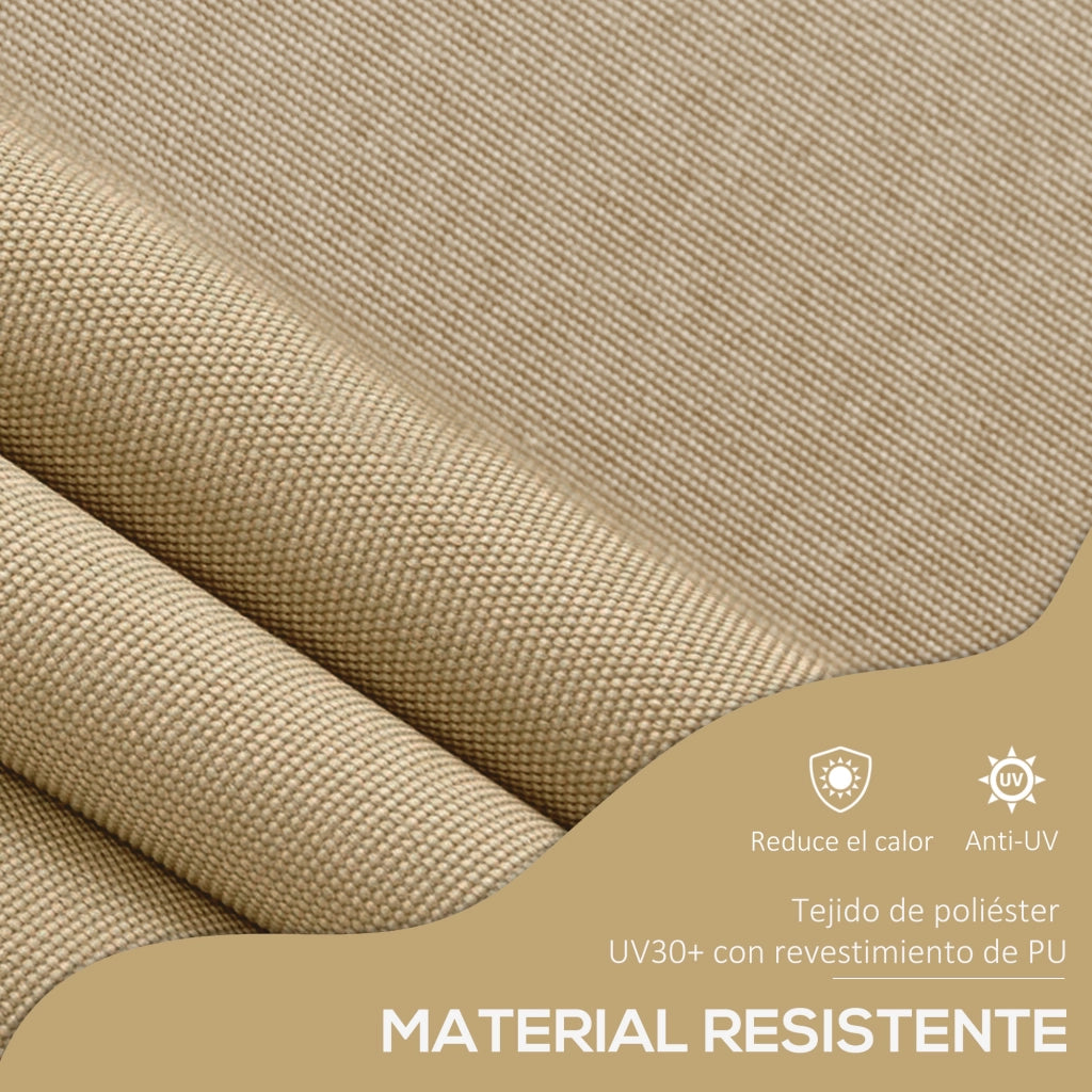 Toldo Retrattile Manuale con Manovella ¨C Minimal ¨C Beige 300x120x210-300 cm