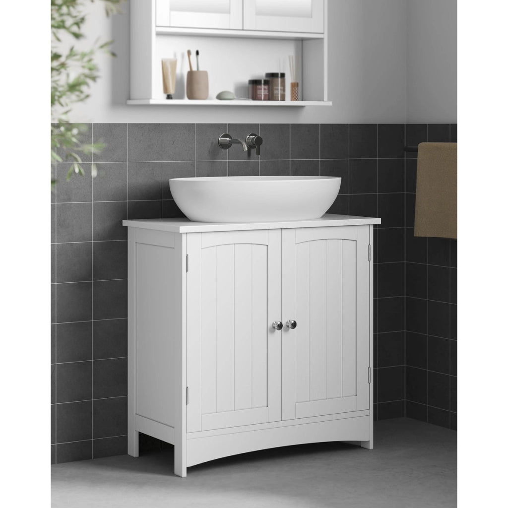 Mobile sottolavabo bianco in stile scandinavo