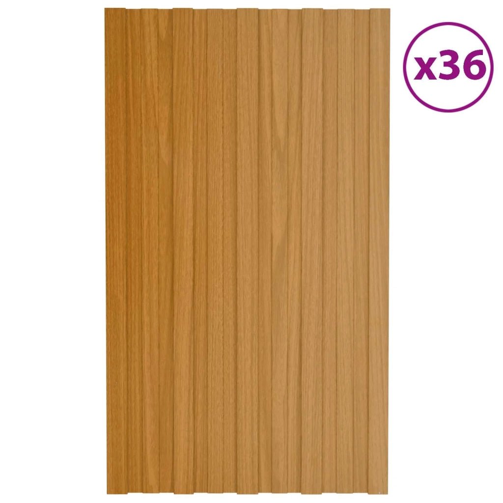 Pannello per tetto 36 pz Naturale 80 x 45 cm Acciaio zincato CFW4512313