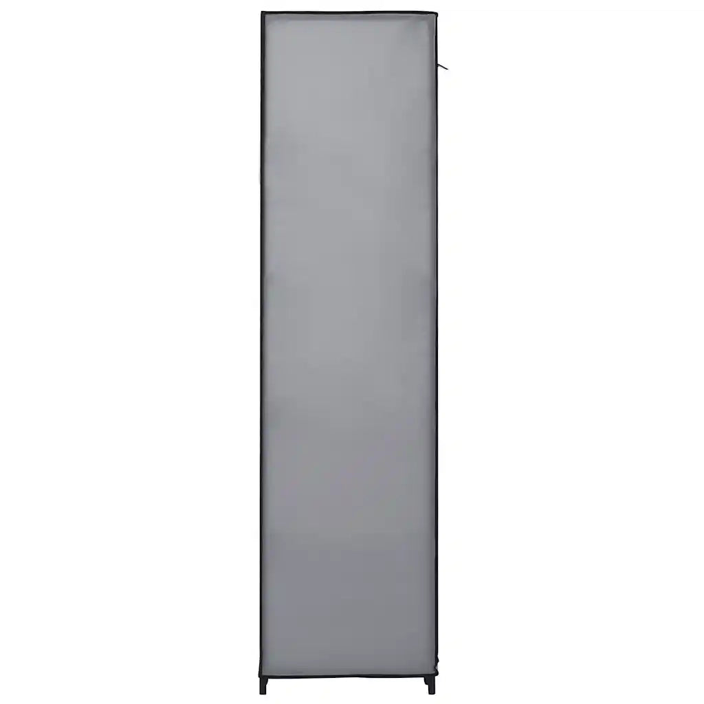 Armadio con Scomparti e Aste Grigio 150x45x176 cm in Tessuto 282436