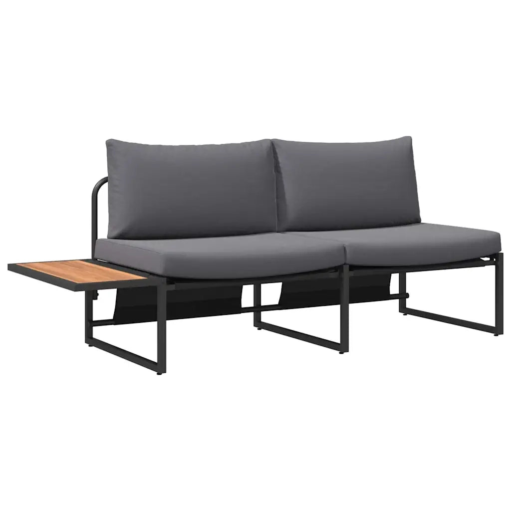 Set da Pranzo per Giardino 3 pz | Set Salotto da Giardino Antracite Acciaio