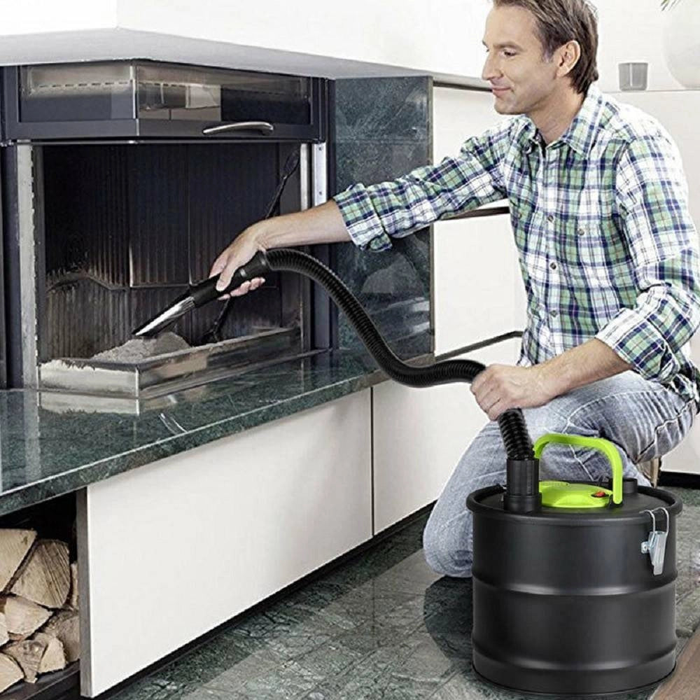 Trade Shop - Aspiracenere Elettrico 800w Serbatoio Capacità 15lt Aspirapolvere Cenere 4887 -