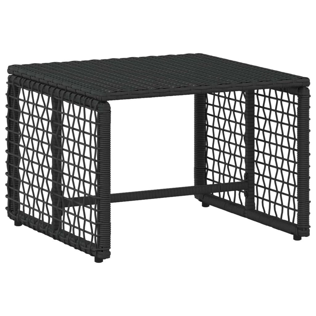 Set di Mobili da Esterno con cuscino 5 pz | Set Salotto da Giardino Nero e Turchese