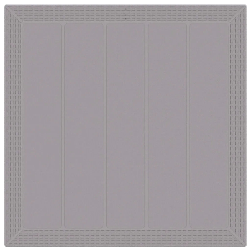 Set da Pranzo per Giardino 5 pcs Grigio chiaro Polipropilene