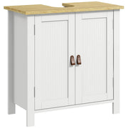 Mobile sottolavabo da bagno ¨C Xylo ¨C bianco, 2 ante, ripiano regolabile, 60x30x60 cm