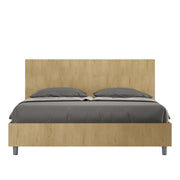 Letto Matrimoniale 160x190 cm con Rete Testata Dritta New Egos Quercia