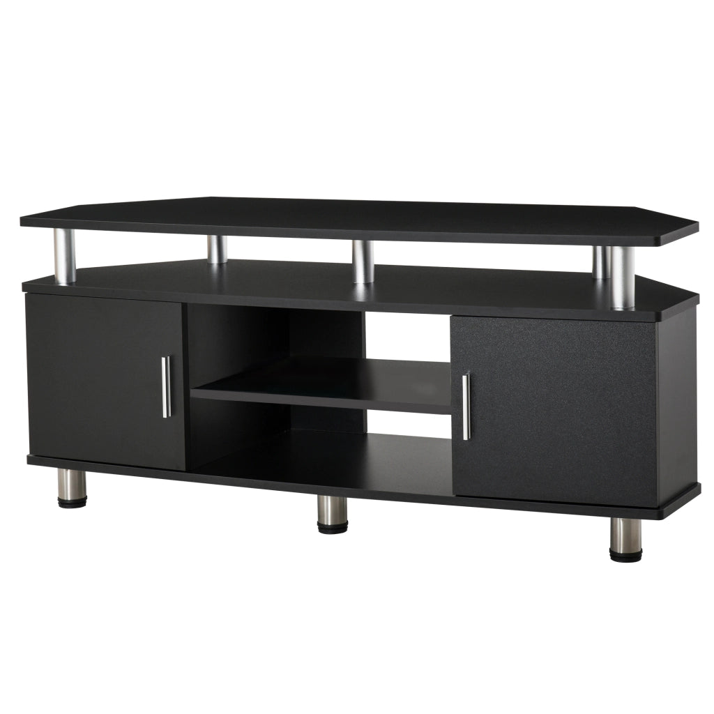 Mobile TV con ante e ripiani ¨C Minimal ¨C 120x40x52 cm, nero