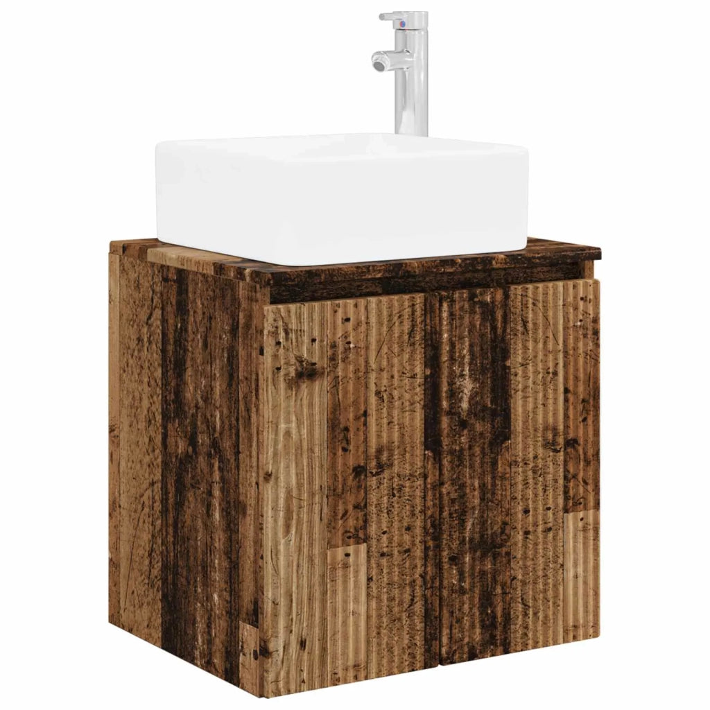 Set di Armadi da Bagno 5 pz Legno antico Legno ingegnerizzato 3407317