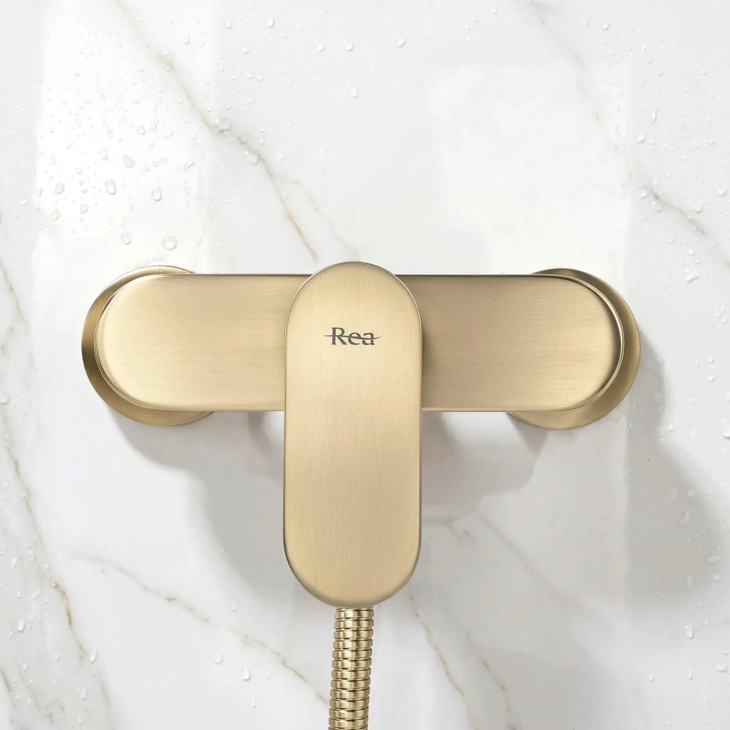 Rubinetto Doccia Rea Drop Brush Gold