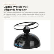Alarme da Soggiorno con Propeller Volante - Orologio Digitale - Schermo LCD - Orologio Portatile - ABS Plastica - Decorazione per Camera da Letto - Alarmando