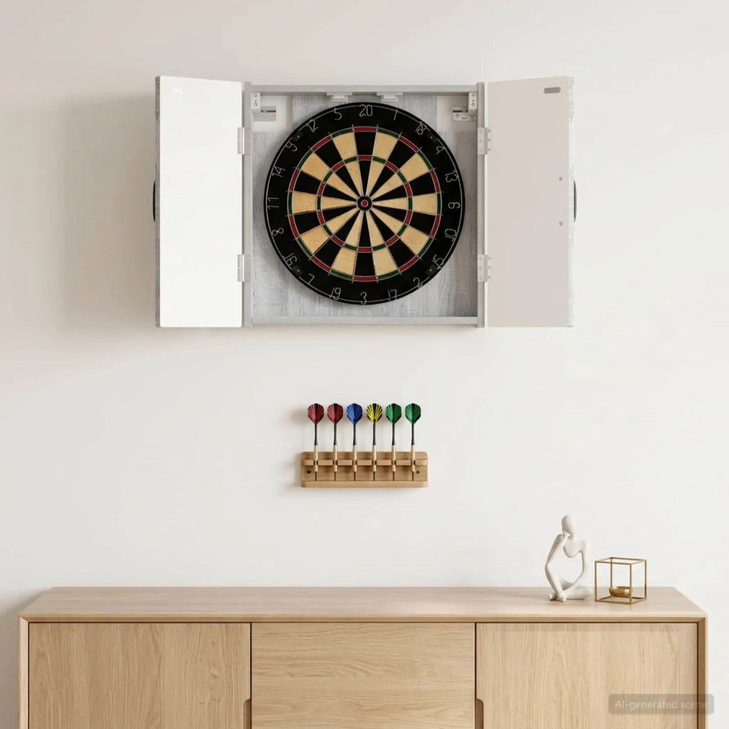 Armadio per Dartboard HAARLEM Sonoma grigio 896891