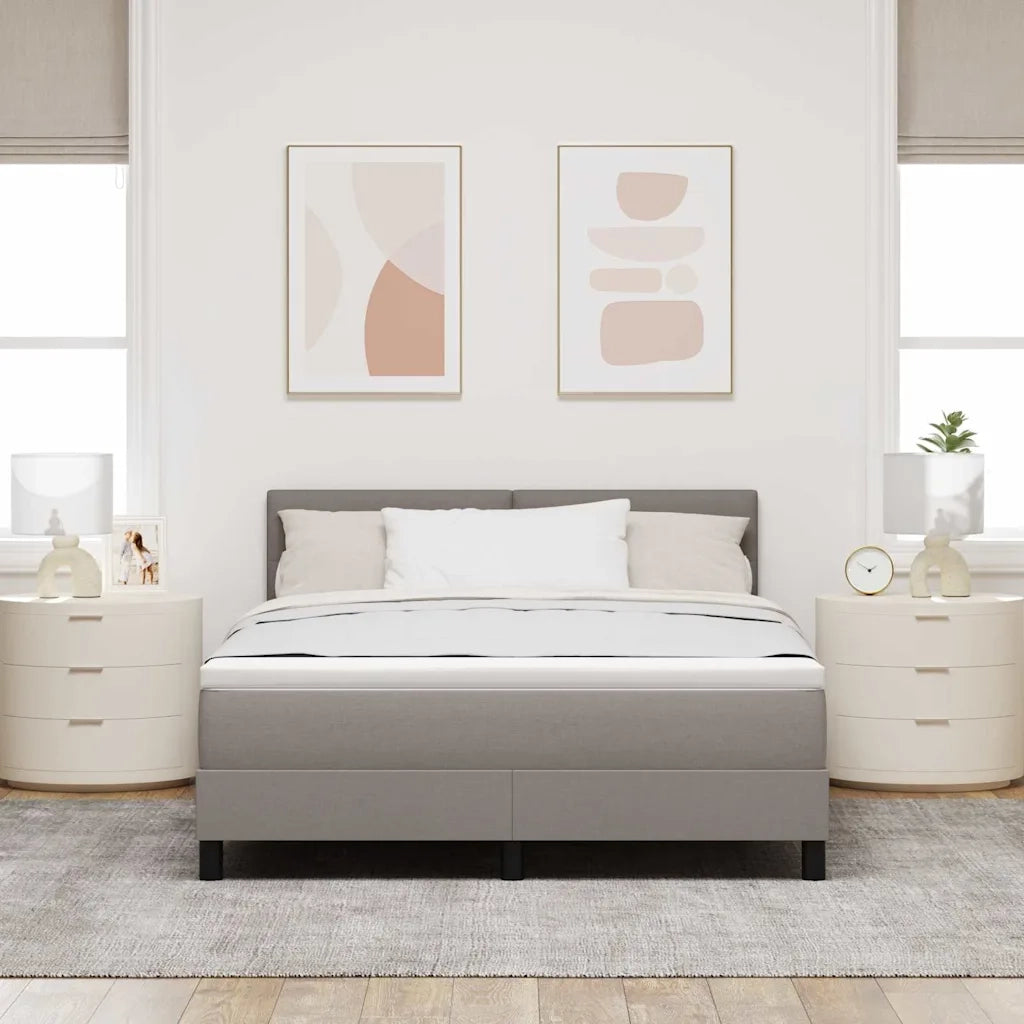 Letto a molle con materasso con led Talpa 160 x 200 cm Tessuto