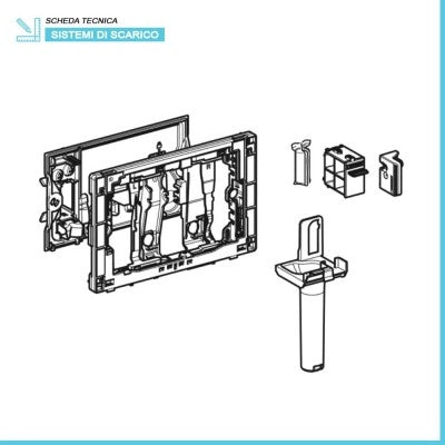 Sistema igienizzante Geberit Duofresh per cassette incasso Sigma 8